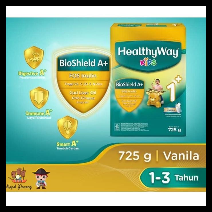 

terbaru !!! healthyway kids 1+ vanila 725gr ready