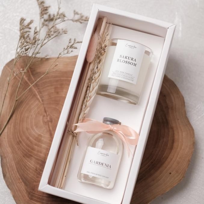 Reed Diffuser Premium 50Ml & Scented Candle By Euscentia.Living