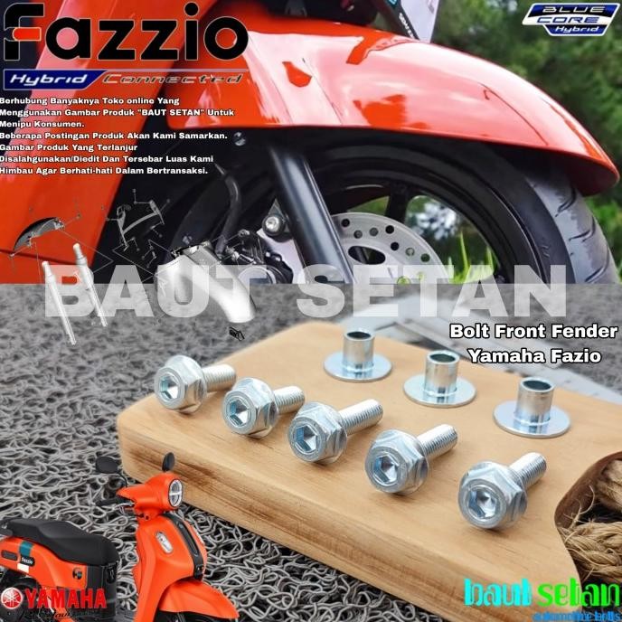 TERLARIS BAUT SPAKBOR DEPAN YAMAHA FAZIO