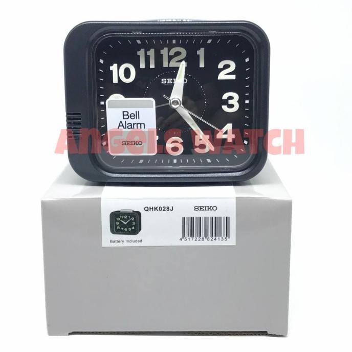 Jam Weker Seiko Qhk028 Original