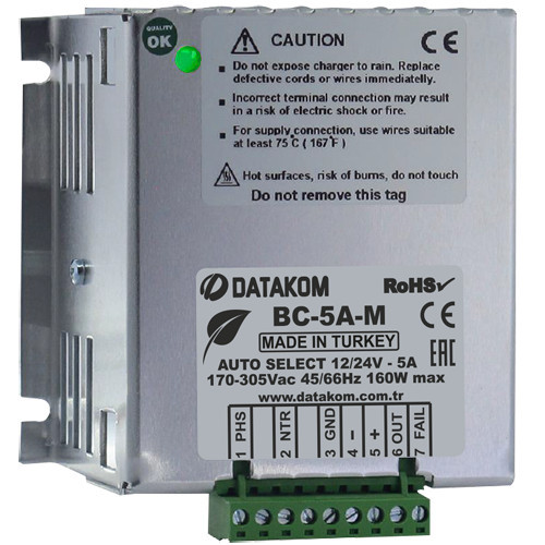 PROMO BATTERY CHARGER DATAKOM ORIGINAL 5A 12V / 24V / SMPS125 / SMPS245 MURAH