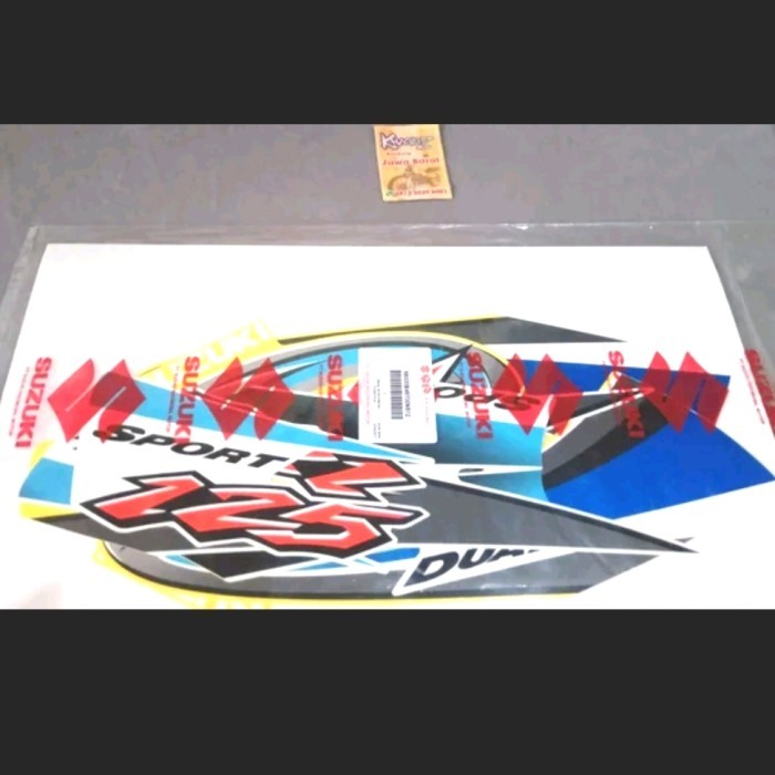 Striping 2004-2005 Kuning Ts125 Original Striping Tahun Muda Kuning Ts125 Stiker Bodi Ts125 Stiker T