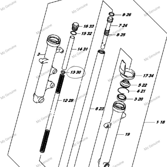 Ring Spacer Bosh Bos Shockbreaker Depan Satria Fu 150 Fi Injeksi Sgp Barang Langka