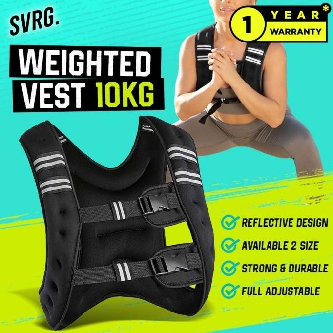 Svarga Weighted Vest | 10Kg | Rompi Beban | Weight Vest Bending