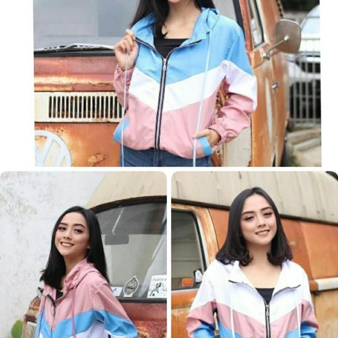 CANDY JAKET PARASUT WARNA WARNI WANITA/JAKET PARASIT PARASUT TIPIS