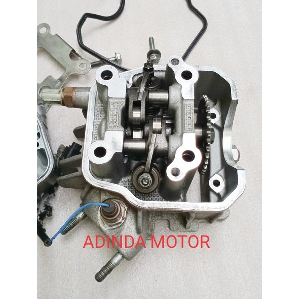 Blok Cylinder Head Kop Blok Busi Assy Yamaha Jupiter Z1 Fi Injection Original  Pnp Vega Force Barang