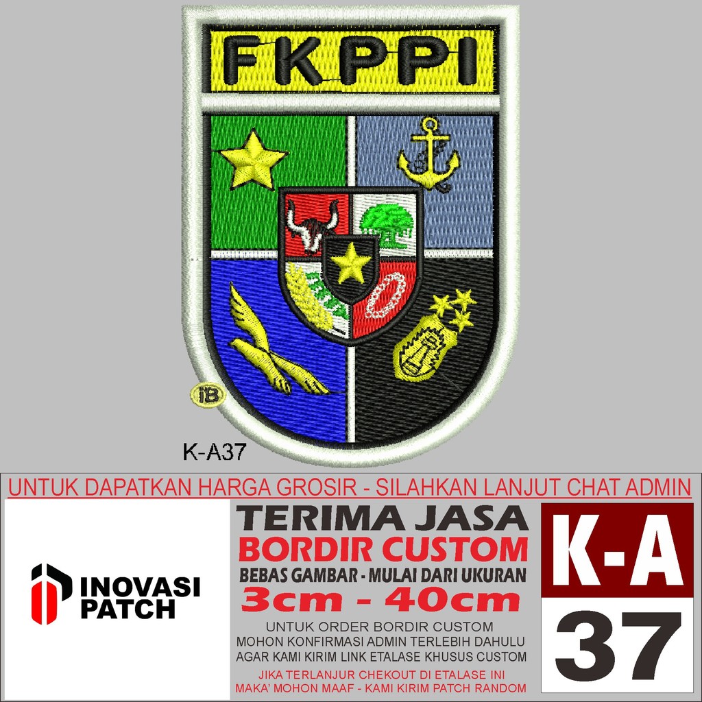 INOVASI PATCH BORDIR LOGO K-A37 FKPPI PC - REVIEW/TESTIMONI