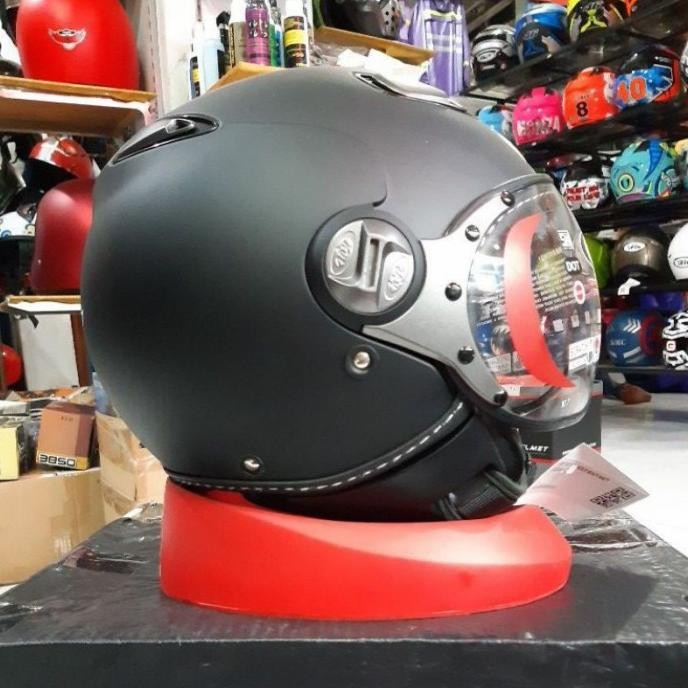 Helm Kyt Elsico Solid Black Doff Original Kyt