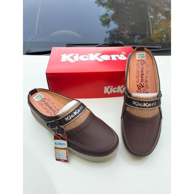 Diskon Wedges Sepatu Kickers Wanita // Slop Wedges Kickers // Spatu Wedges Wanita St 06 Original