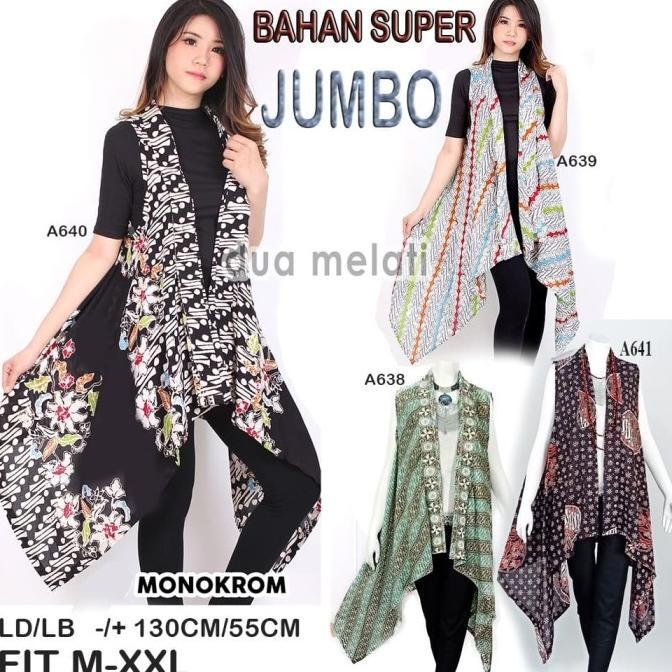 Outer Batik Wanita Gamis Hijab Modern Wanita