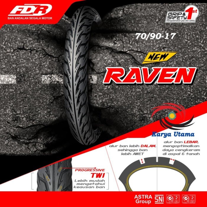 Ban Luar Federal FDR 70/90-17 250-17 70/90 250 Ring 17 Motor Bebek