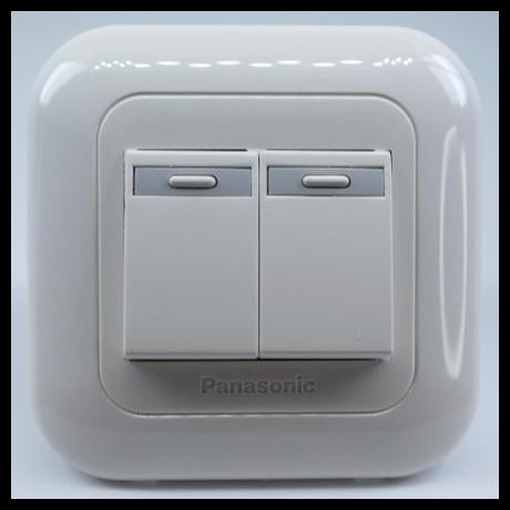 Promo Saklar Sakelar Seri Double 2 Tombol Lampu Ib Panasonic Tanam Good Quality