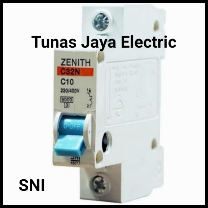 Promo Mcb 1 Phase 2A/4A/6A/10A Zenith (Single Pole) Good Quality