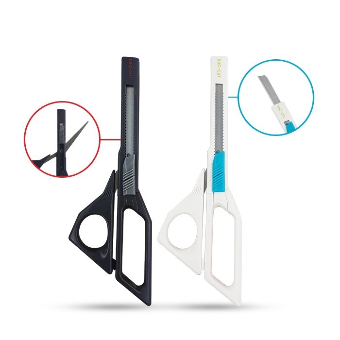 

GUNTING MAEPYO DUO-CUT MP-3005 - GUNTING DENGAN CUTTER SERBAGUNA