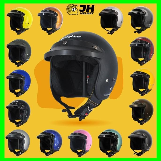 Helm Cargloss (Helm Carglos/Helm Retro/Classic/Vespa/Klasik/Vintage) Original