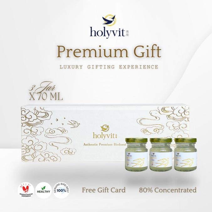 

HOLYVIT Premium Hampers 80% Sarang Burung Walet - 3 x 70ml