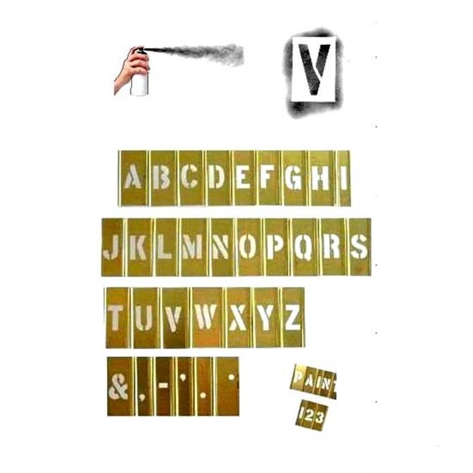 

IMPA 613137 Stencil letter and figure sets A-Z & 0-9 50MM(2") 76S