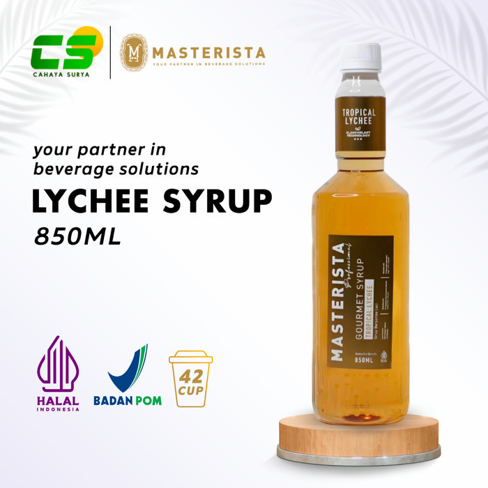 

Masterista Syrup Lychee - Sirup Rasa Leci - 850 ml