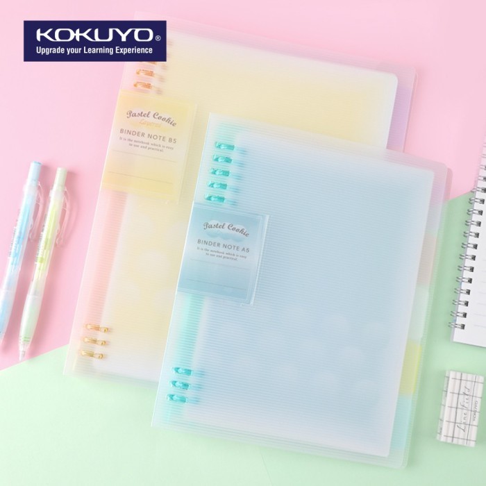 

Ready KOKUYO WSG-RUYP62 Pastel Cookies, 8 Ring Binder Notebook A5 (Max 100)