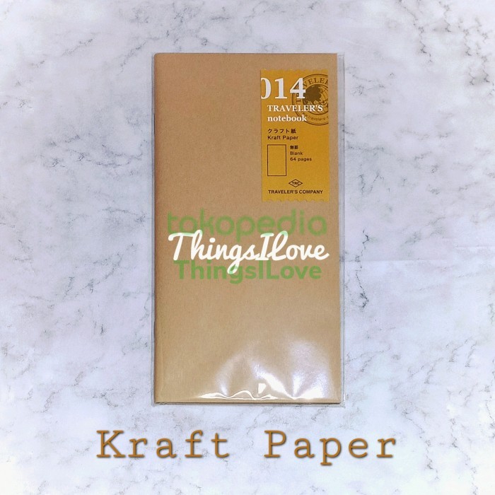 

Ready Midori TRAVELER'S Notebook Refill - 014 Kraft Paper - Authentic