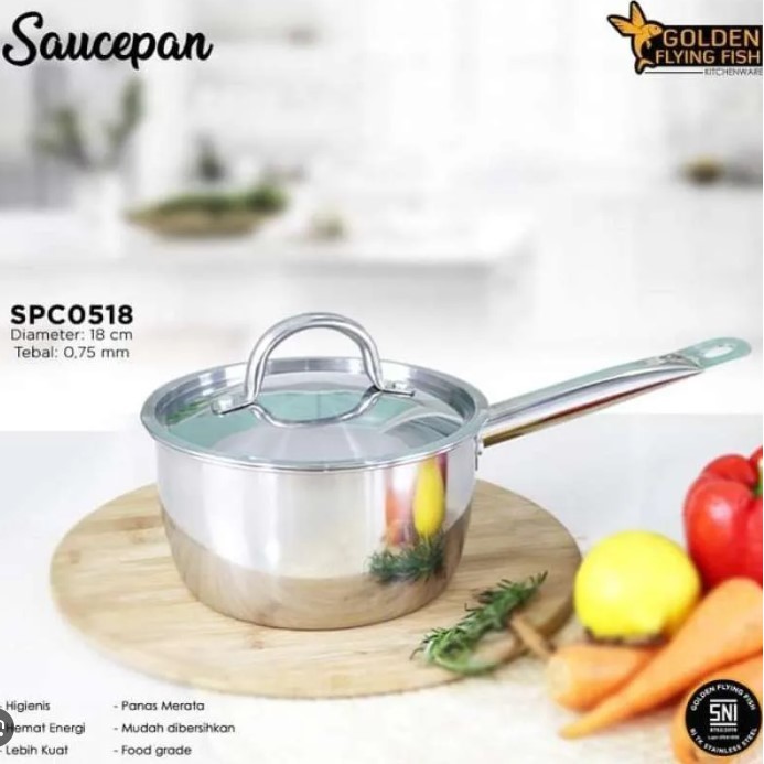 Panci Susu Panci Saus Saucepan Golden Flying Fish SPC0518