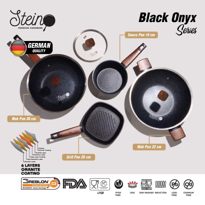 Stein cookware Paket Onyx Granite Series