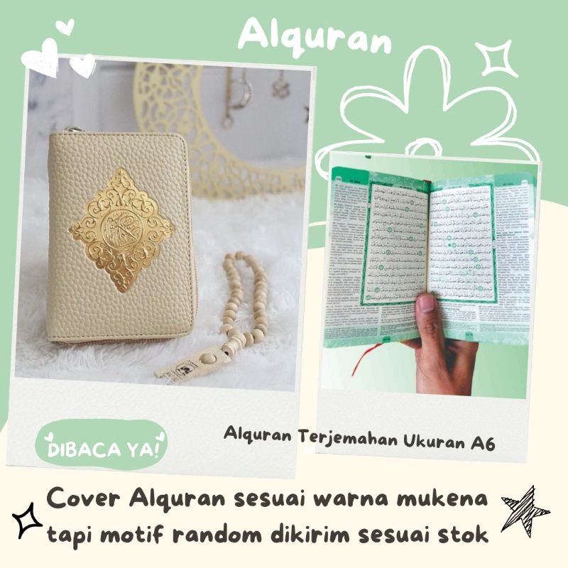 NEW Seperangkat Alat Sholat Seserahan / Alat Sholat Seserahan 1 Paket / Hampers Lebaran Mukena Mewah