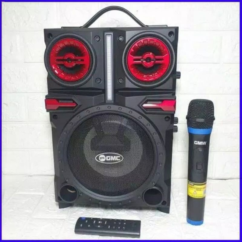 BEST SALE Speaker Portable Gmc 897Q/Gmc 897P Bonus Mic Wireless Karaoke/Salon Aktif Bluetooth Radio
