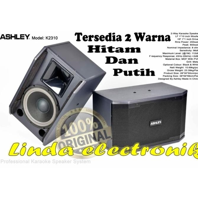 speaker pasif ashley k2310 10inch ashley k 2310 ORYGINAL Terlaris