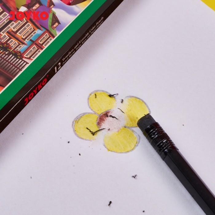 

pensil warna JOYKO 24 warna bisa dihapus Cp-115 woodless and erasable
