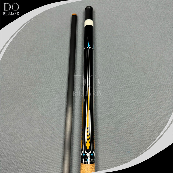Stick Billiard KONLLEN KL-09F Carbon Cue Leather Grip Low Dlection / Stick Konllen KL-09F