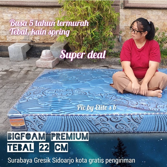 Bigfoam Premium Quilting Kasur Busa Premium 5 Tahun Pabrik