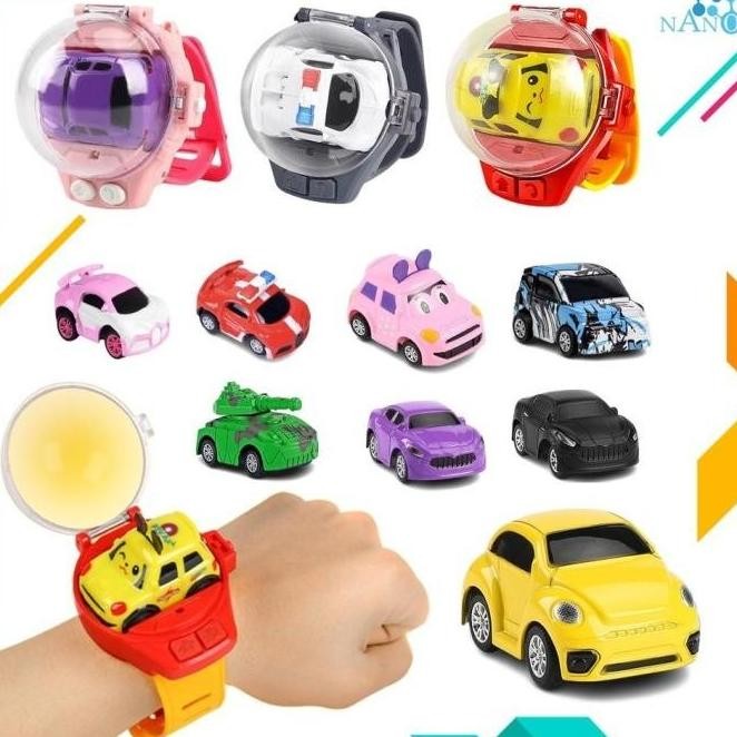 Mobil Remote Jam Tangan Gelang Control RC Remot Mini Mainan Anak