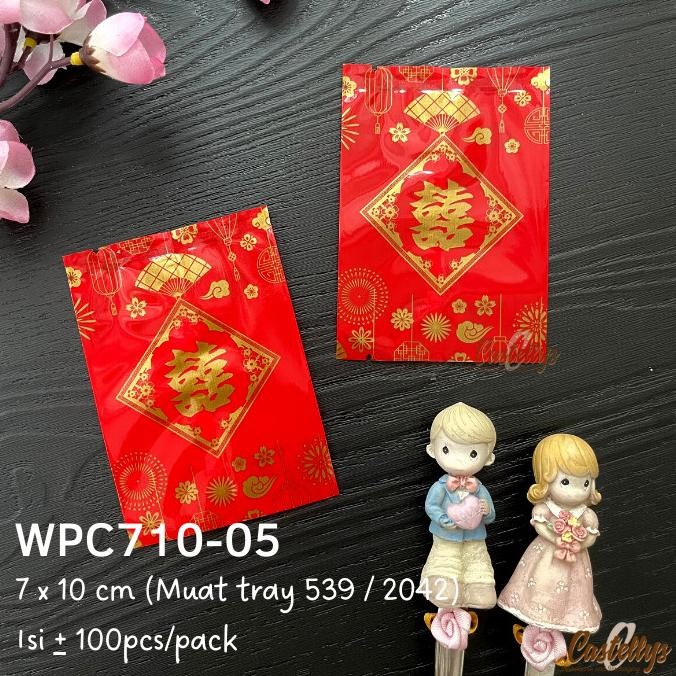 

hanya disini] Plastik Cookies Shuangxi Wedding WPC 710-05 Kue Kering Hampers Sangjit