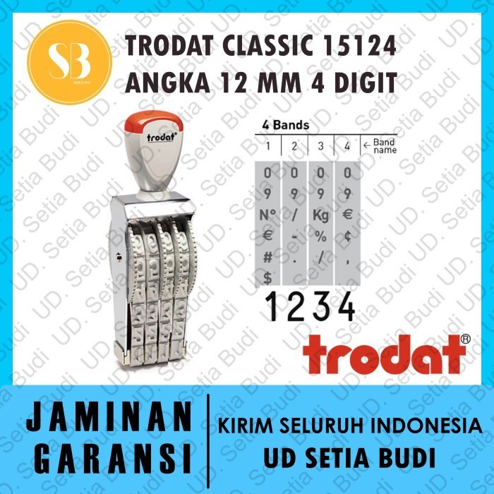 

DISKON Stempel Trodat Classic 15124 Angka / Numbers 12 mm 4 digit