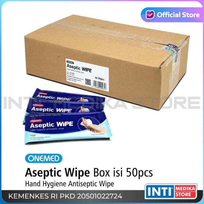 Sale Onemed - Aseptic Wipe (Box) | Tisu Antiseptik | Tisu Basah Antiseptik