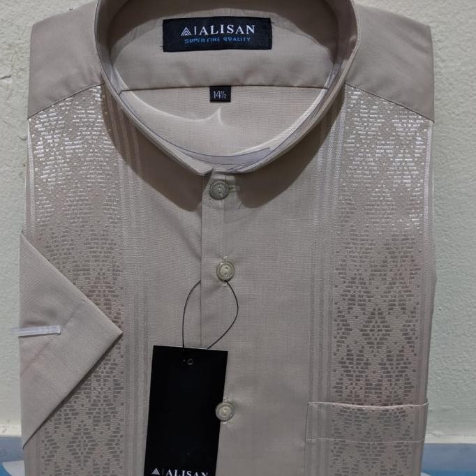 Baju KOKO ALISAN BORDIR lengan pendek TERMURAH GS