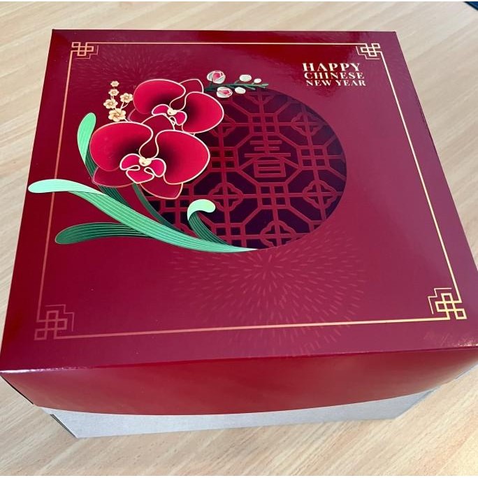 

Dus kue edisi red flower imlek uk 25