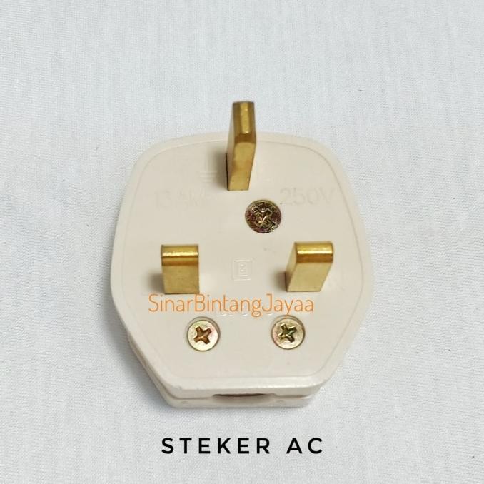 BROCO Steker AC kaki 3 7110 / Colokan AC Kaki 3 BROCO 7110 Steker AC Original