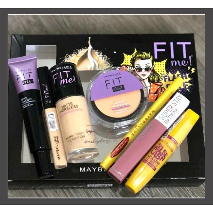 BOOM SALE Paket Maybelline Seserahan Terlaris-Paket Make up Maybelline Murah