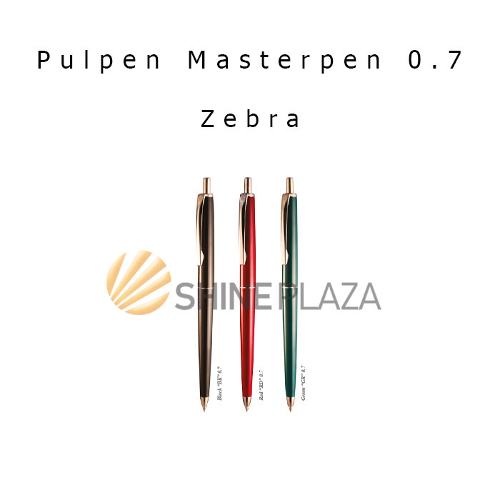 

PULPEN RETRACTABLE MASTERPEN ZEBRA 0.7MM - BOLPEN PENA HITAM 0,7 MM