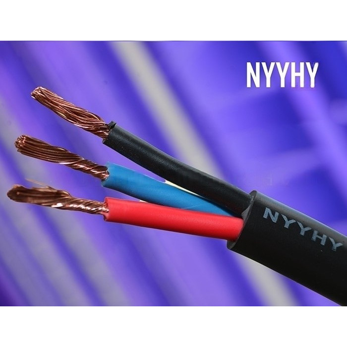 Kabel SERABUT NYYHY 3X4MM Jembo Cable Serabut Roll@50m Meter