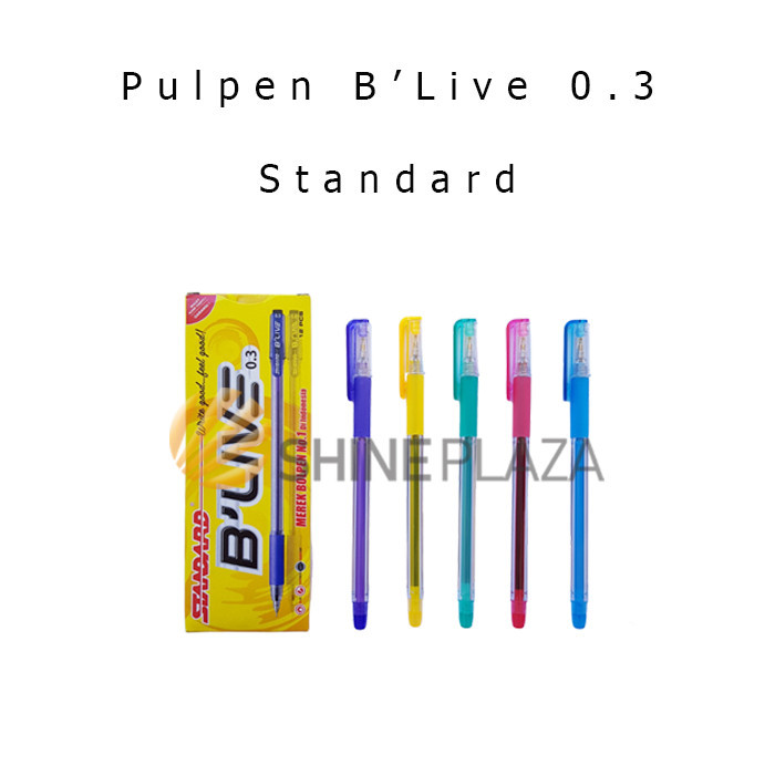 

PULPEN STANDARD B'LIVE 0.3MM - BOLPEN PENA PEN SEMI GEL BLIVE 0,3 MM