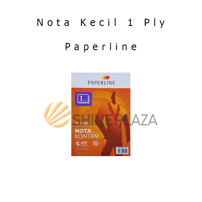 

BUKU NOTA KONTAN PAPERLINE 1 PLY KECIL - NOTA PAPERLINE KECIL 1 PLY