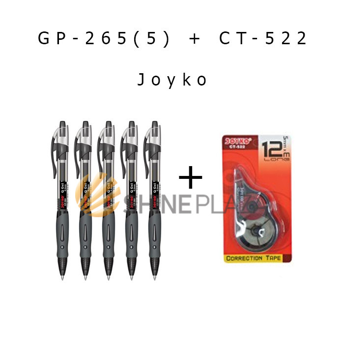 

[FLASH SALE] PULPEN GEL JOYKO GP-265 - CORRECTION TAPE JOYKO CT-522