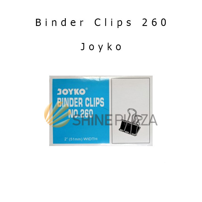 

BINDER CLIP 260 JOYKO - CLIPS KLIP PENJEPIT KERTAS HITAM JOYKO