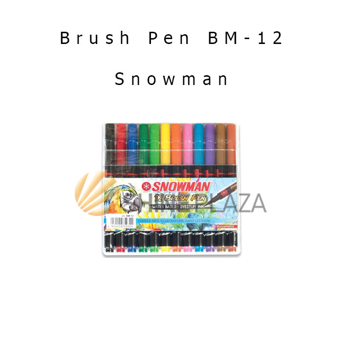 

SNOWMAN BRUSH PEN SET 12 WARNA BM-12