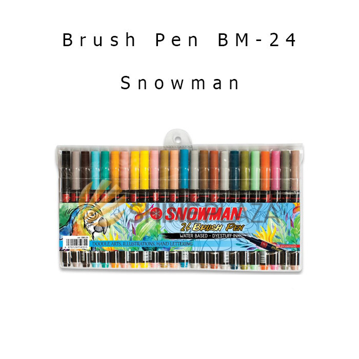 

SNOWMAN BRUSH PEN SET 24 WARNA BM-24