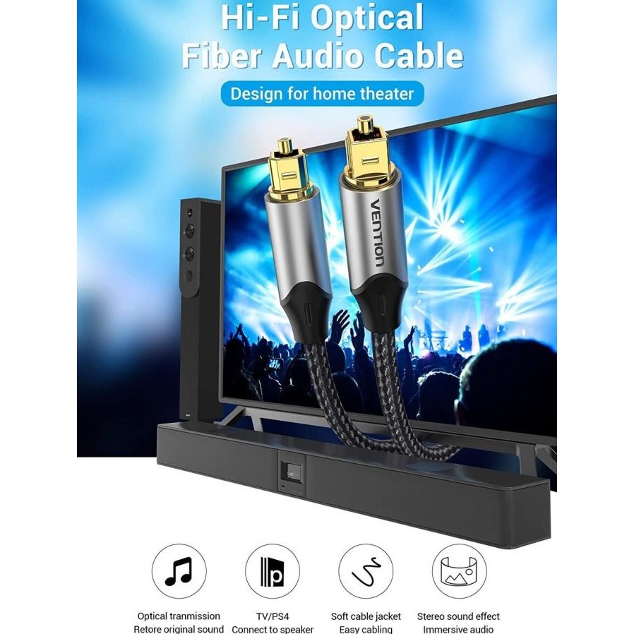 Vention Kabel Audio Digital Optical Toslink Audio Optik