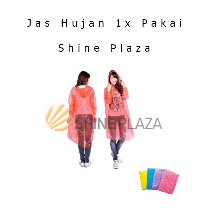 

JAS HUJAN PLASTIK PONCO SEKALI PAKAI - DISPOSABLE RAINCOAT 1X WEAR